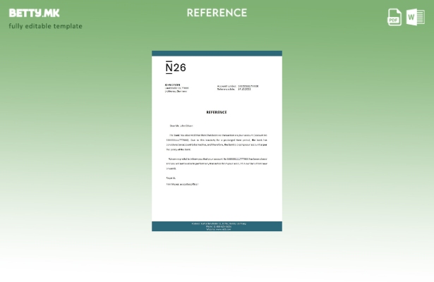 Референтен шаблон за затворање во модерен стил Германија N